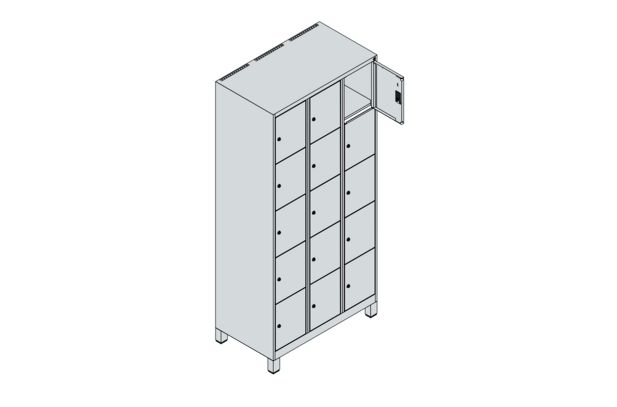 C+P armoire multicases Classic Plus, 15 compartiments  ZOOM