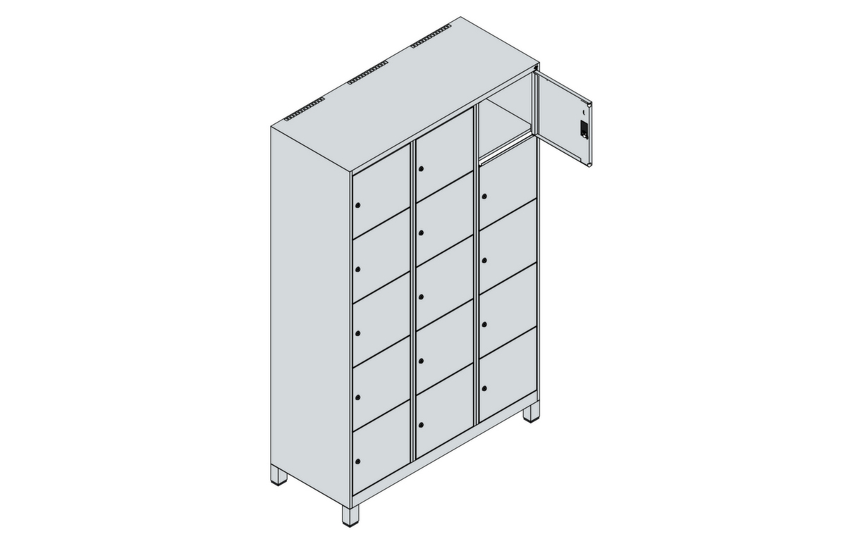 C+P armoire multicases Classic Plus, 15 compartiments  ZOOM