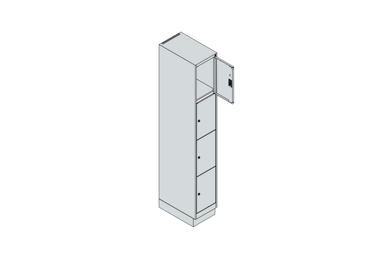 C+P armoire multicases Classic Plus, 4 compartiments  ZOOM