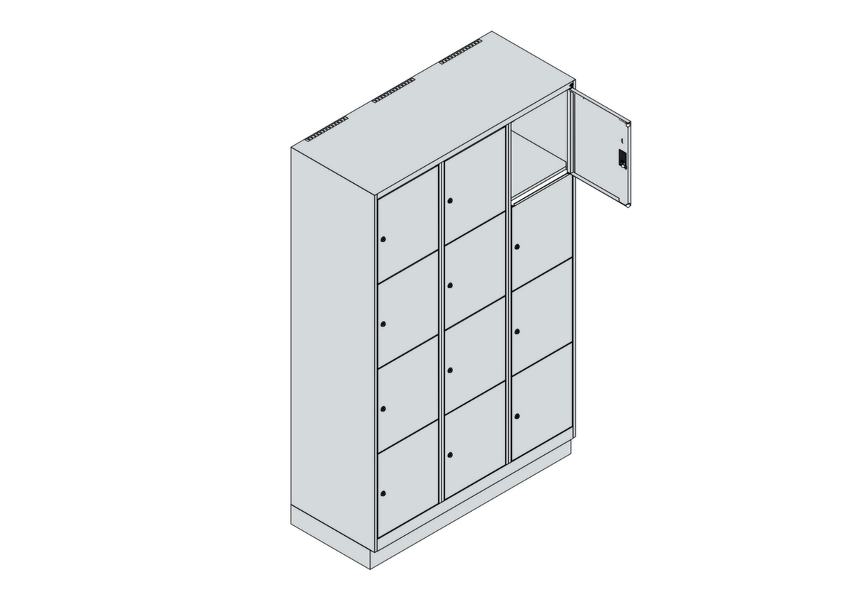 C+P armoire multicases Classic Plus, 12 compartiments  ZOOM