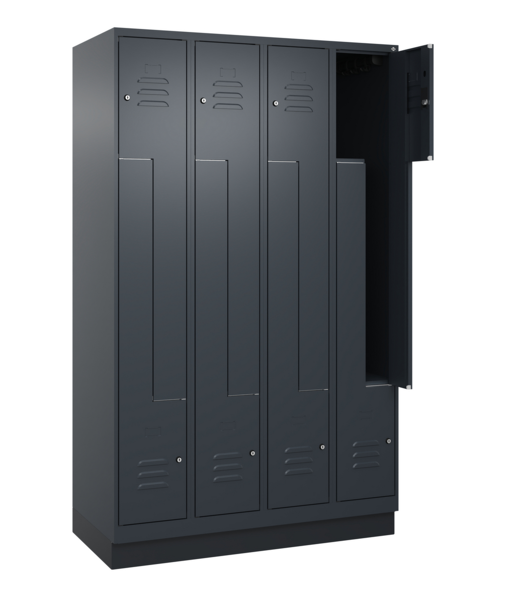 C+P Armoire vestiaire Z Classic Plus, largeur de compartiment 150/300 mm  ZOOM