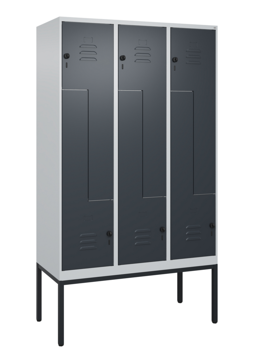 C+P Armoire vestiaire Z Classic Plus, largeur de compartiment 200/400 mm