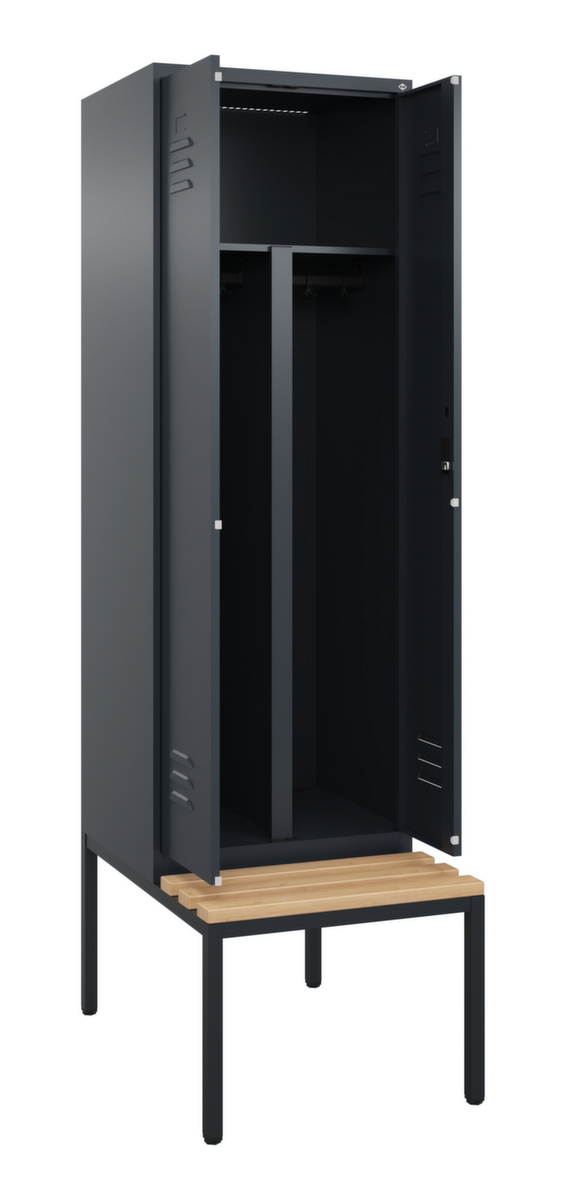 Armoire vestiaire EPI avec banc  ZOOM