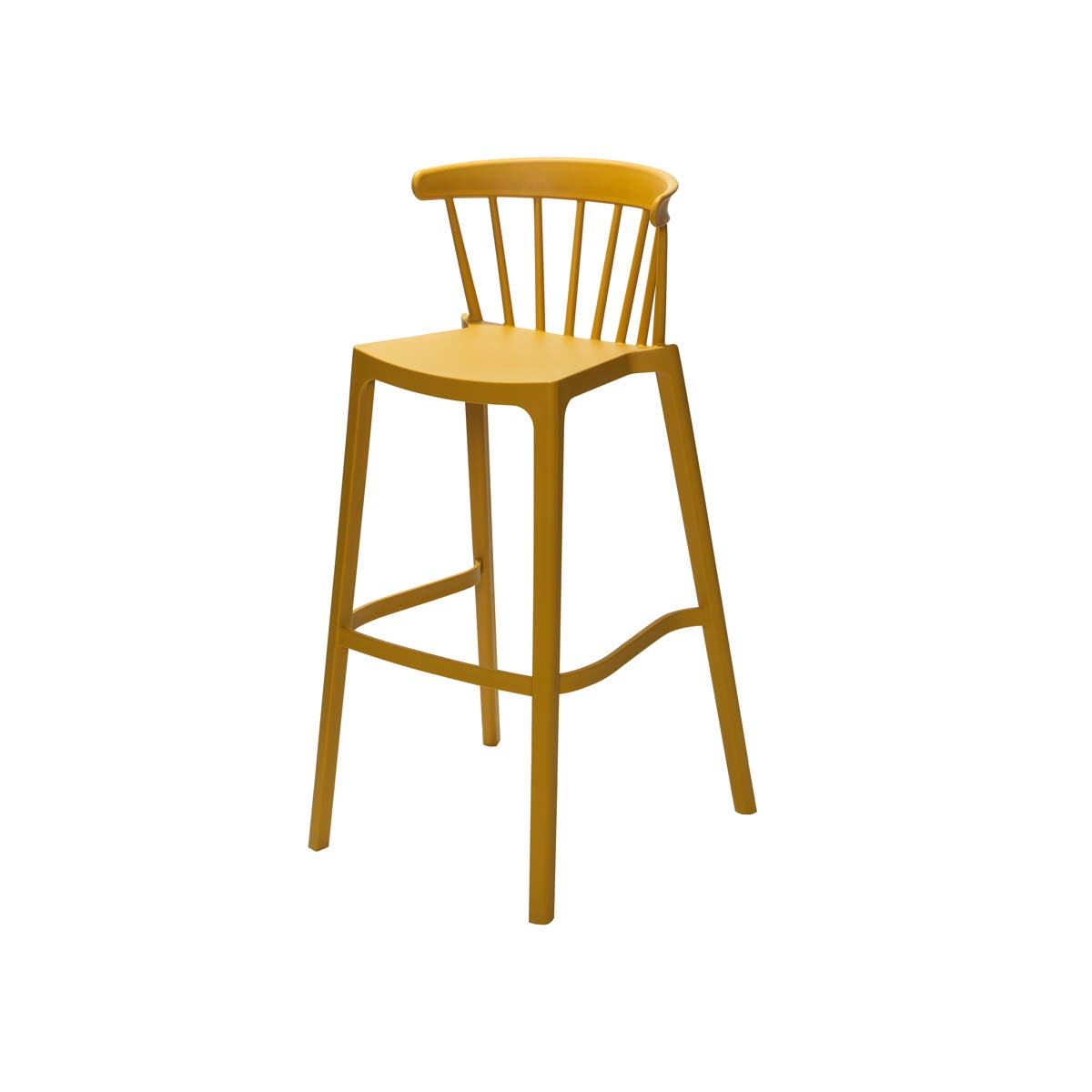 VEBA Tabouret de bar Essentials Windson, assise ocre  ZOOM