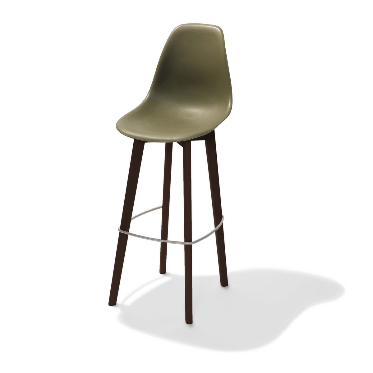 VEBA tabouret de bar Essentials Keeve avec dossier élevé, assise vert  ZOOM