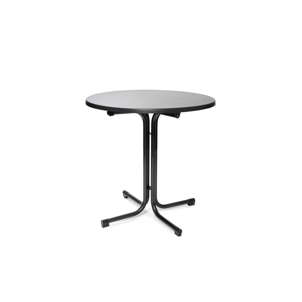 VEBA Table de bistro Essentials Berlin, Ø 800 mm, panneau anthracite  ZOOM