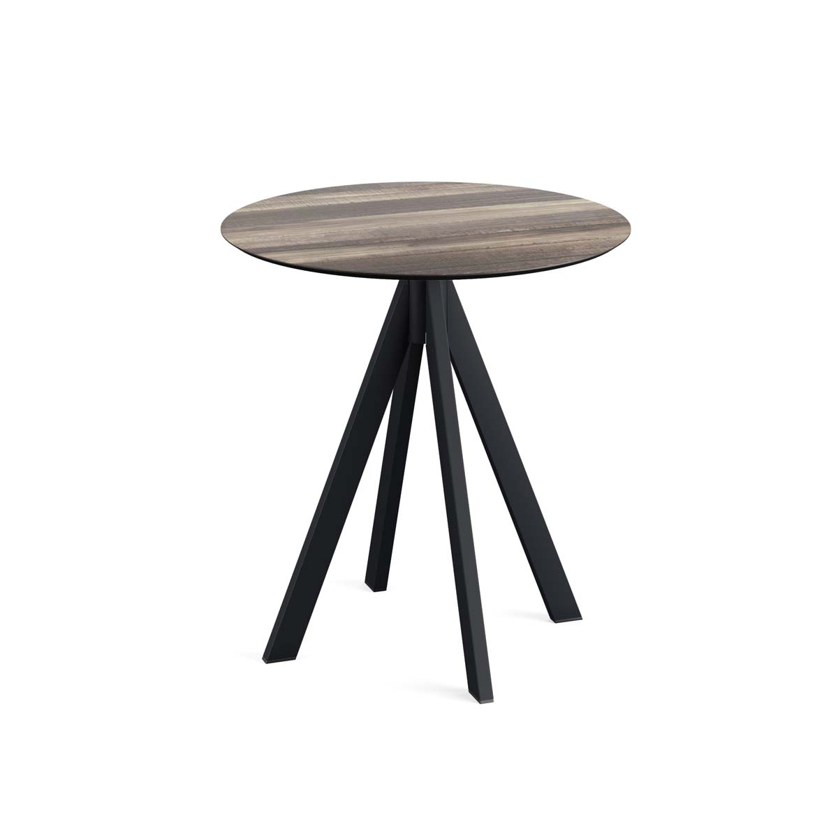 VEBA Table de bistro Essentials Infinity, Ø 700 mm, panneau bois tropical  ZOOM