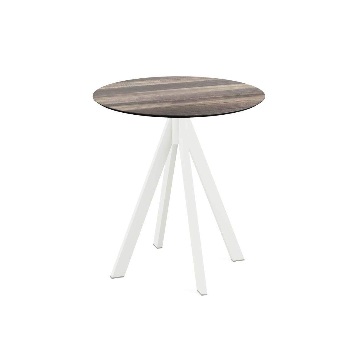 VEBA Table de bistro Essentials Infinity, Ø 700 mm, panneau bois tropical  ZOOM