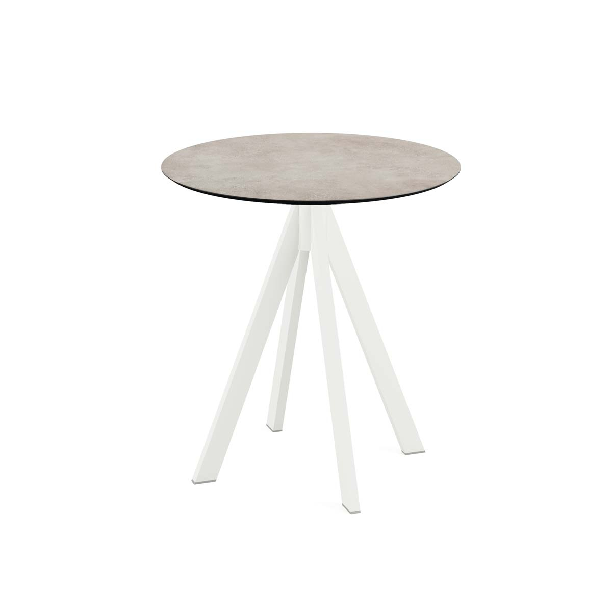 VEBA Table de bistro Essentials Infinity, Ø 700 mm, panneau Moonstone  ZOOM