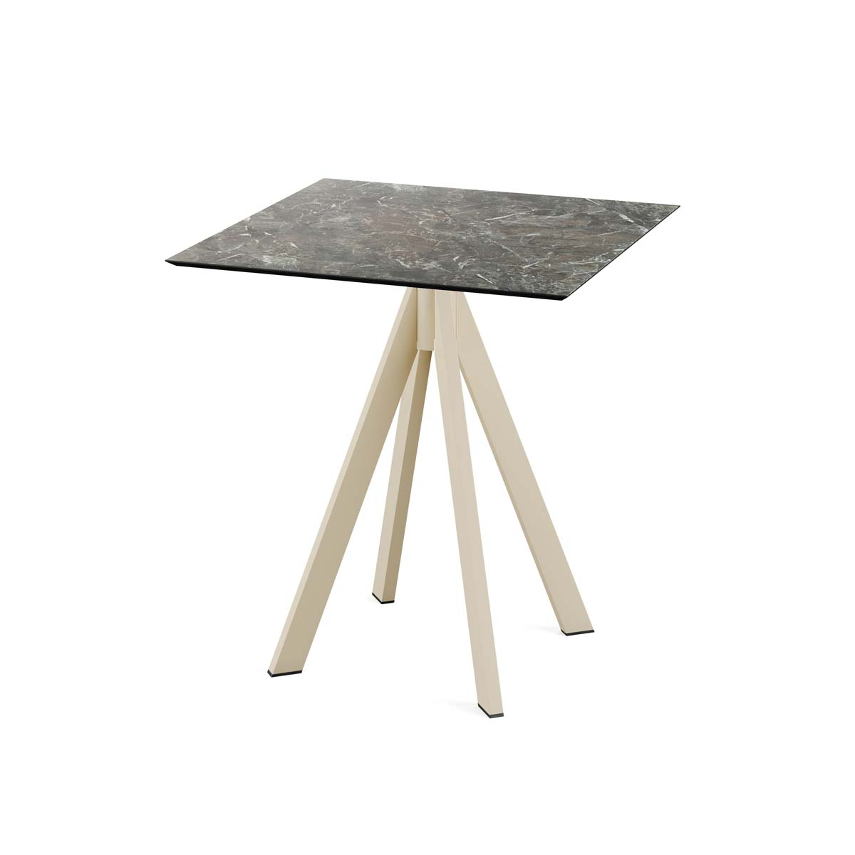 VEBA Table de bistro Essentials Infinity, largeur x profondeur 700 x 700 mm, panneau Galaxy Marble  ZOOM