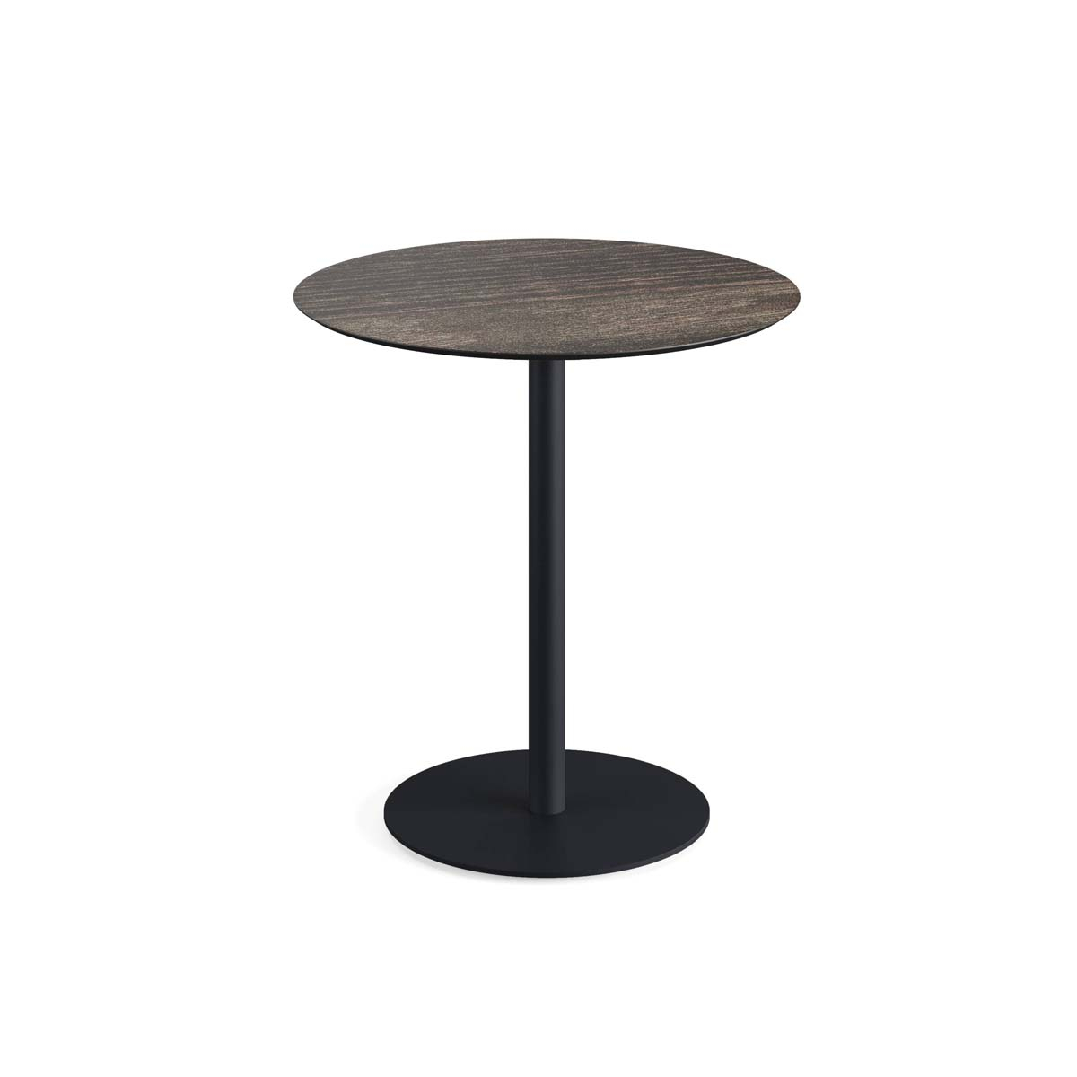 VEBA Table de bistro Essentials Urban, Ø 700 mm, panneau bois délavé  ZOOM