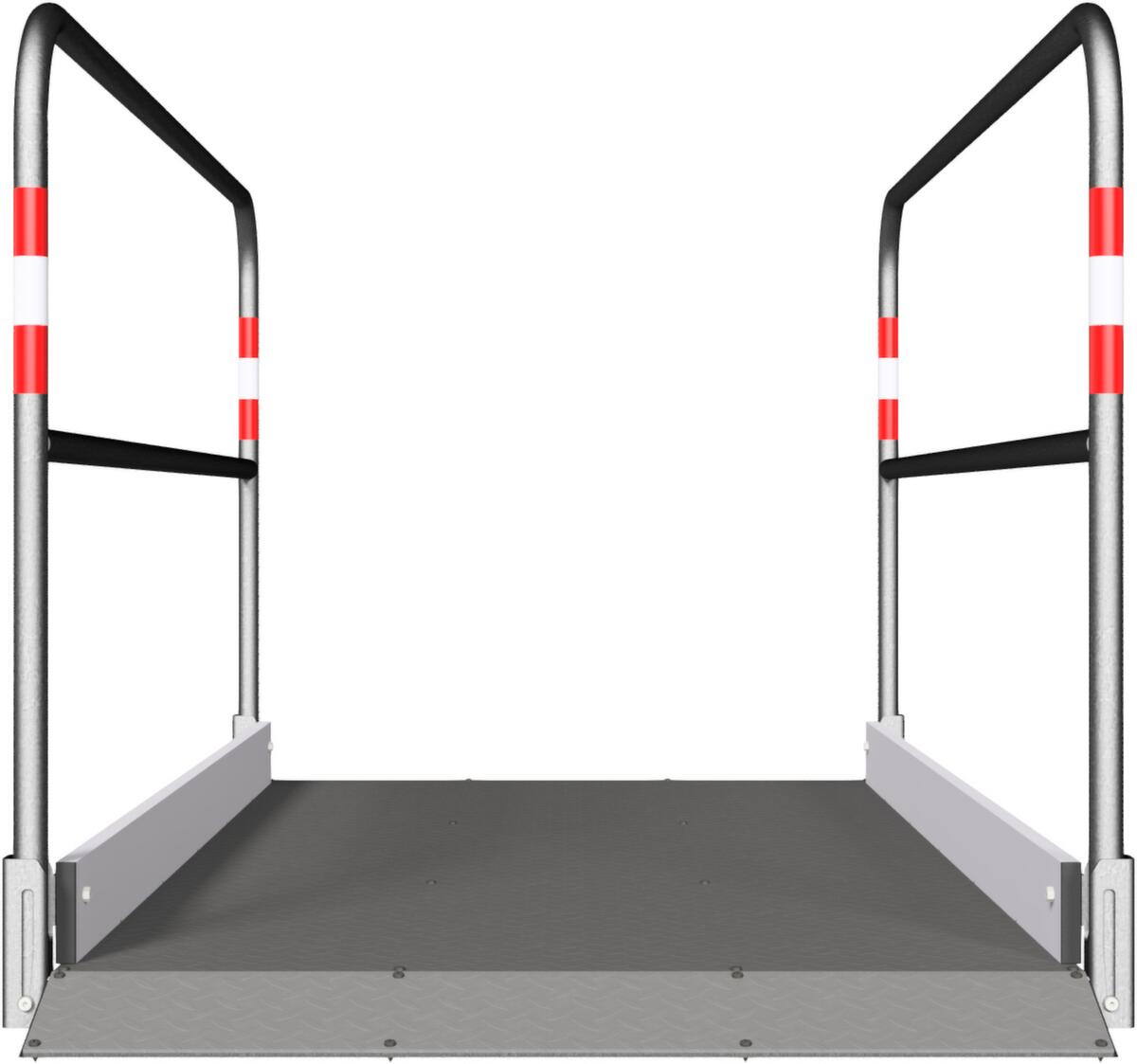 Schake Passerelle piétons avec plateforme en aluminium, longueur x largeur 2200 x 1000 mm  ZOOM