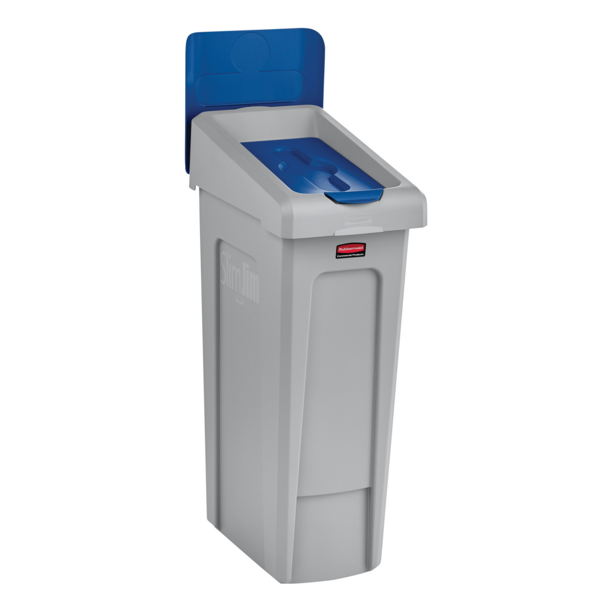 Rubbermaid Couverture Slim Jim® pour station de recyclage, bleu  ZOOM