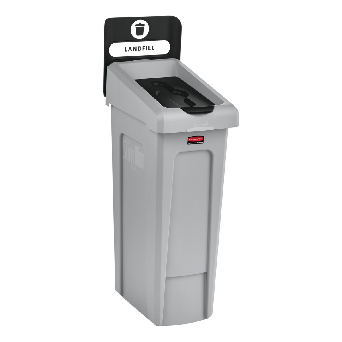 Rubbermaid Couverture Slim Jim® pour station de recyclage, noir  ZOOM