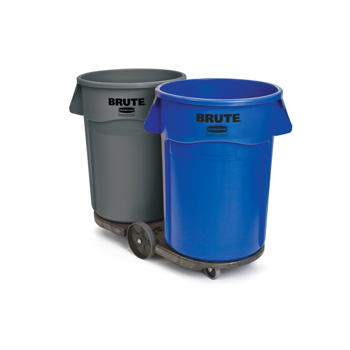 Rubbermaid Châssis tandem pour 2 conteneurs de matériaux recyclables, pour 75 - 208 l bacs  ZOOM