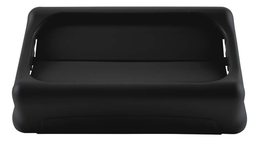 Rubbermaid Couvercle oscillant Slim Jim® pour collecteur de recyclage, noir  ZOOM