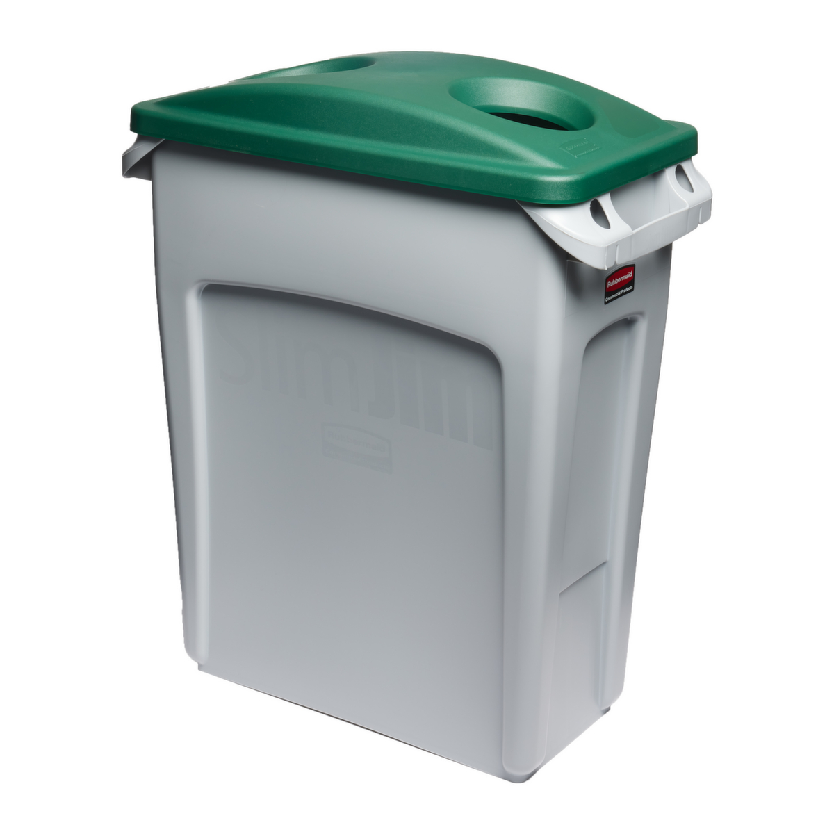 Rubbermaid Couvercle Slim Jim® pour introduction de bouteilles pour collecteur de recyclage, vert  ZOOM