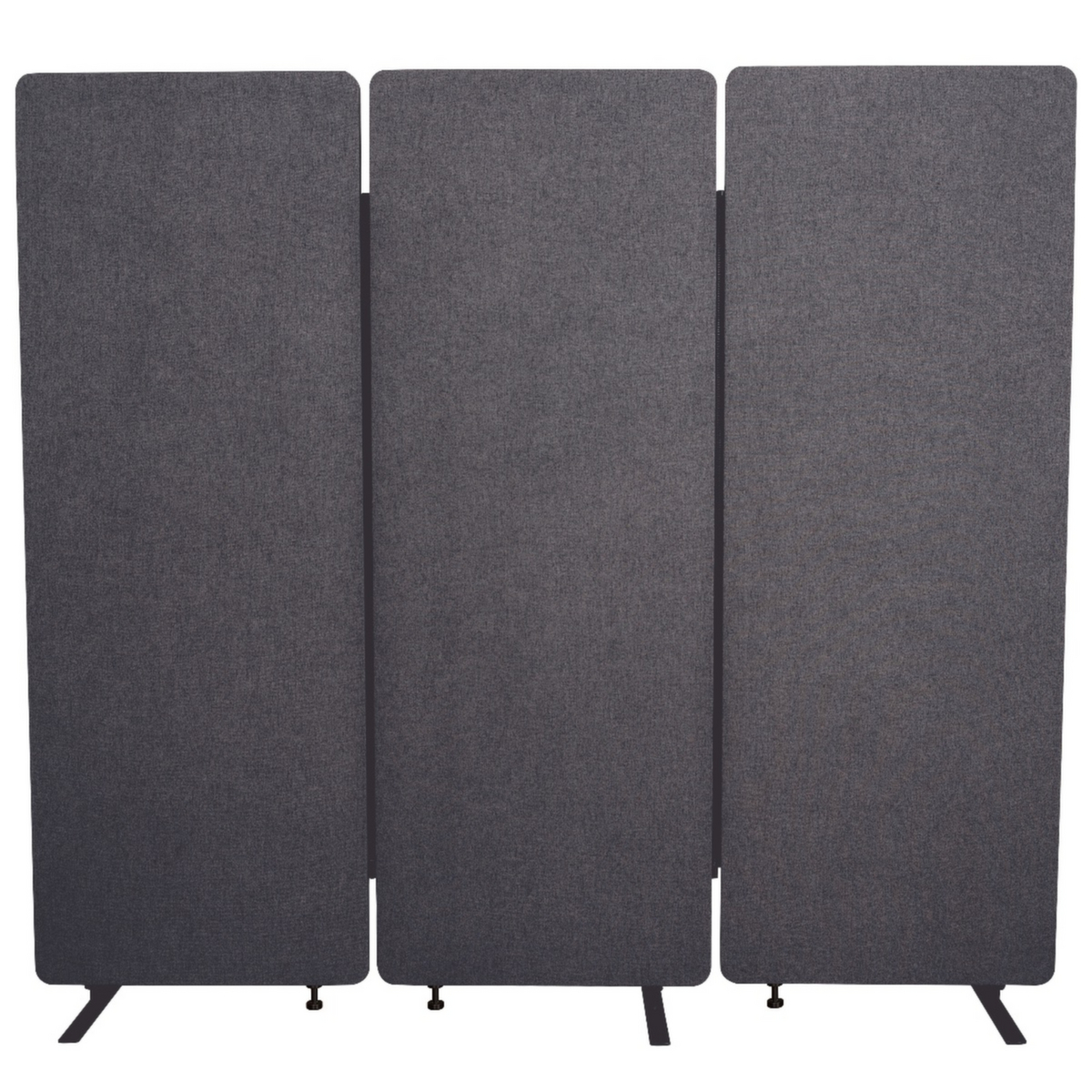 UDOBÄR kit pour cloison acoustique démontable RECLAIM, hauteur x largeur 1680 x 1830 mm, paroi gris ardoise