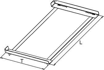 META Winkelauflagerahmen für Palettenregal, Tiefe 1100 mm