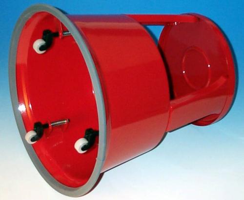 WEDO Rolltritt aus Stahl, Stahl, rot