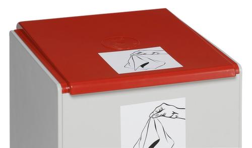 VAR Deckel für Wertstoff-Sammelbox, rot