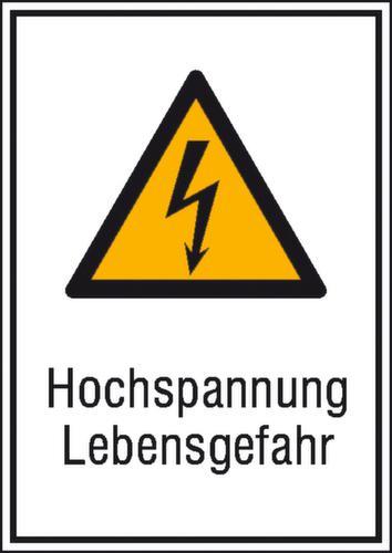 Warnschild vor elektrischer Spannung, Wandschild