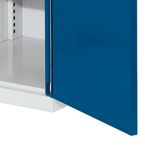 Kappes Vertikalschrank RasterPlan®, 2 Auszüge, RAL7035 Lichtgrau/RAL5010 Enzianblau