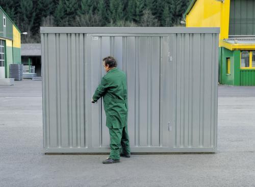 Säbu Verzinkter Materialcontainer FLADAFI® mit 3 Modulen