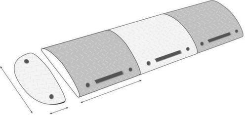 Moravia Fahrbahnschwelle TOPSTOP, Breite 250 mm, gelb