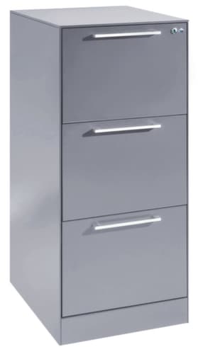 C+P Hängeregistraturschrank Asisto, 3 Auszüge, RAL7035 Lichtgrau/RAL7035 Lichtgrau