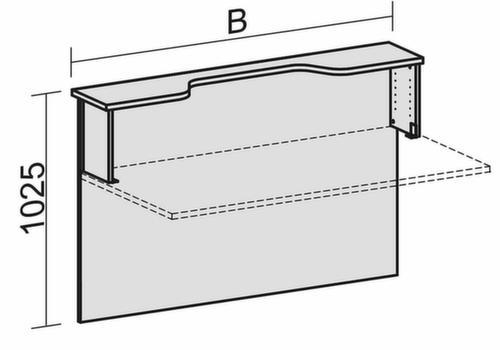 Vorbautheke mit Monitorausschnitt