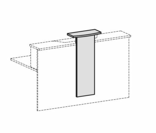 Designaufsatz für Theke, Breite 500 mm