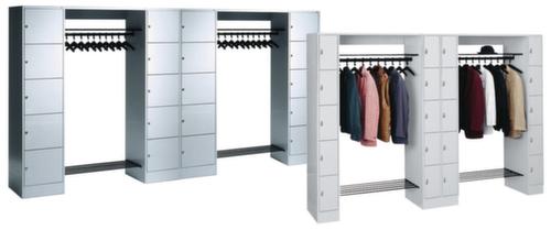 C+P Schließfach-Garderobe Classic lichtgrau mit bis zu 20 Fächern