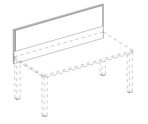 Nowy Styl Aufsatz-Paneel E10 für Schreibtisch, Breite 600 mm