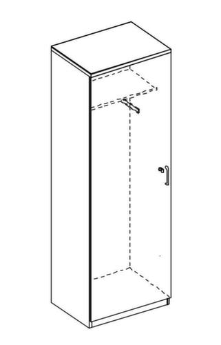 Nowy Styl Büro-Flügeltürenschrank E10 mit Garderobe