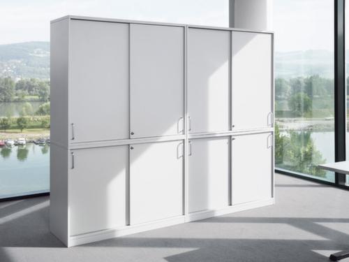 Nowy Styl Büro-Flügeltürenschrank E10 mit Garderobe + 4 Fächer