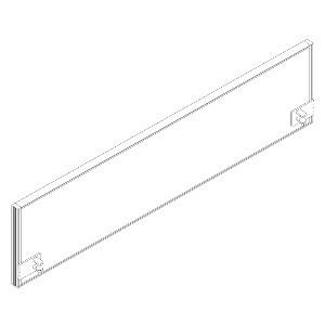 Schallabsorbierende Tischtrennwand RQ60 Screen / S41, Höhe x Breite 480 x 1800 mm