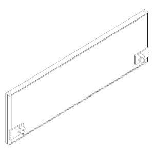 Schallabsorbierende Tischtrennwand RQ60 Screen / S41, Höhe x Breite 480 x 1400 mm