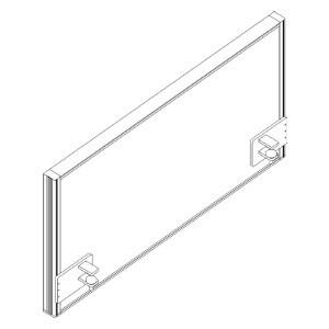 Schallabsorbierende Tischtrennwand RQ60 Screen / S41, Höhe x Breite 480 x 900 mm