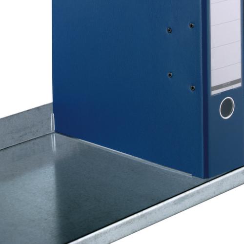 hofe Akten-Steckregal, 5 Böden, RAL7016 Anthrazitgrau / RAL9006 Weißaluminium