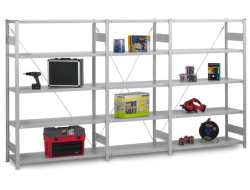 hofe System-Steckregal in mittelschwerer Bauart, Höhe x Breite x Tiefe 3000 x 1360 x 635 mm, 7 Böden