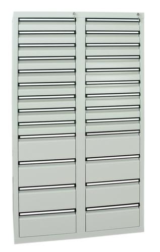 stumpf Schubladenschrank ST 410, 26 Schublade(n), RAL7035 Lichtgrau/RAL7035 Lichtgrau