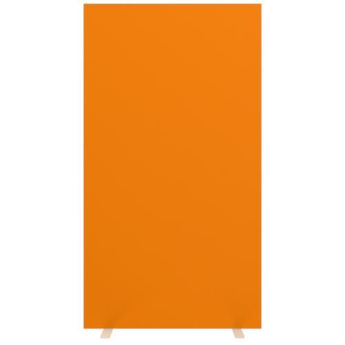 Paperflow Trennwand mit beidseitigem Stoffbezug, Höhe x Breite 1740 x 940 mm, Wand orange