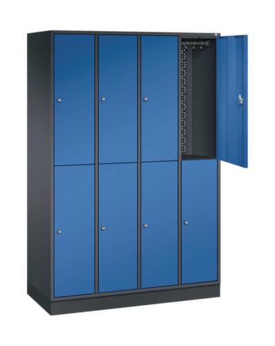 C+P Doppelstöckiger Garderobenschrank Intro, Abteilbreite 260 mm