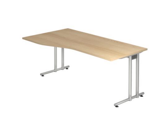 EDV-Schreibtisch Terra Nova, Breite x Tiefe 1800 x 800 mm, Platte Eiche