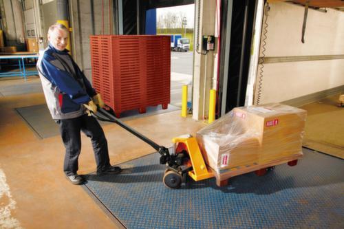 Palettenhubwagen mit Schnellhubfunktion, 2500 kg Traglast, Kautschuk/Polyurethan