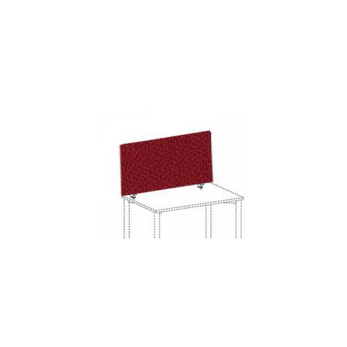 Gera Schallabsorbierende Tischtrennwand Pro ProfiLine, Höhe x Breite 400 x 1200 mm, Wand rot