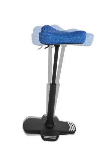 Topstar Stehhilfe Sitness Work High Falcon mit Standfuß mit Kippkante, Sitzhöhe 570 - 850 mm, Sitz blau