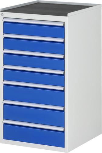 RAU Schubladenschrank Serie 7000, 7 Schublade(n), RAL7035 Lichtgrau/RAL5010 Enzianblau