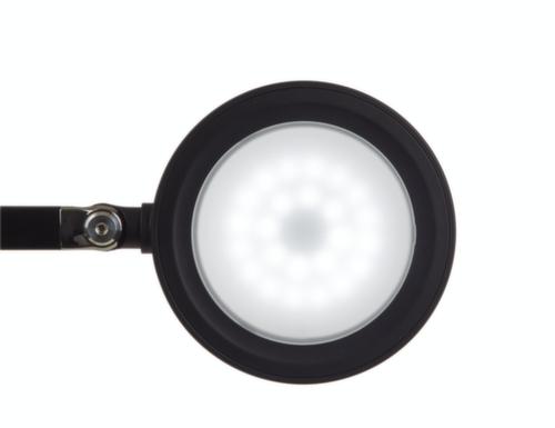 MAUL Dimmbare LED-Schreibtischleuchte MAULgrace colour vario, Licht tageslicht- bis warmweiß, silber